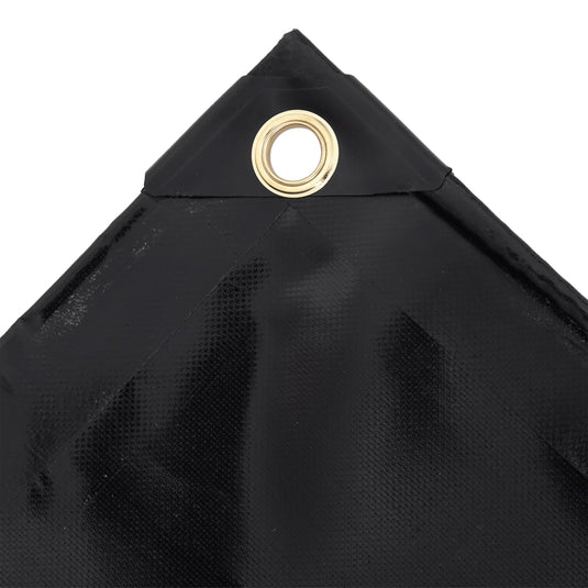 Vidaxl zeilen zwart 4 x 6 m canvas met pvc-coating