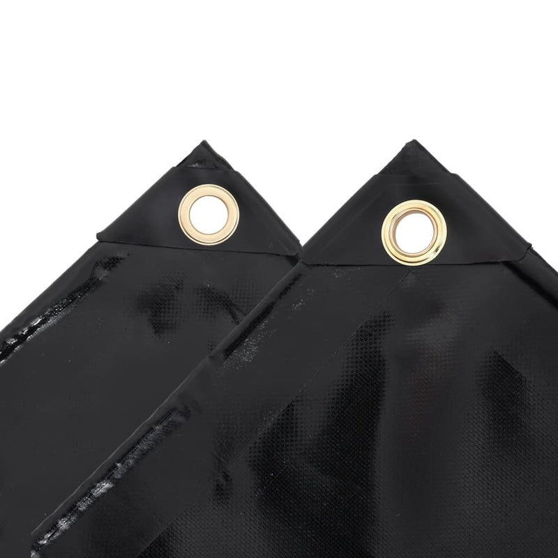 Afbeelding laden in galerijviewer, Vidaxl zeildoek 650 g m² 4x7 m zwart
