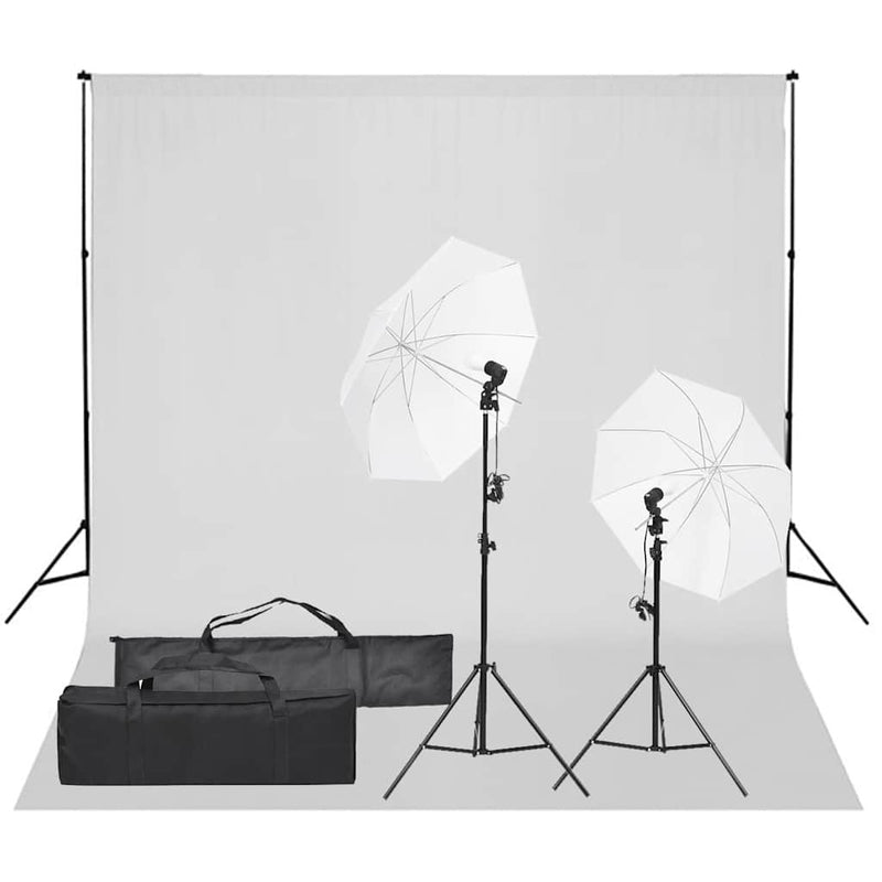 Load image into Gallery viewer, Vidaxl fotostudioset met verlichtingsset en achtergrond
