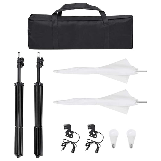 Vidaxl fotostudioset met verlichtingsset, achtergrond en reflector