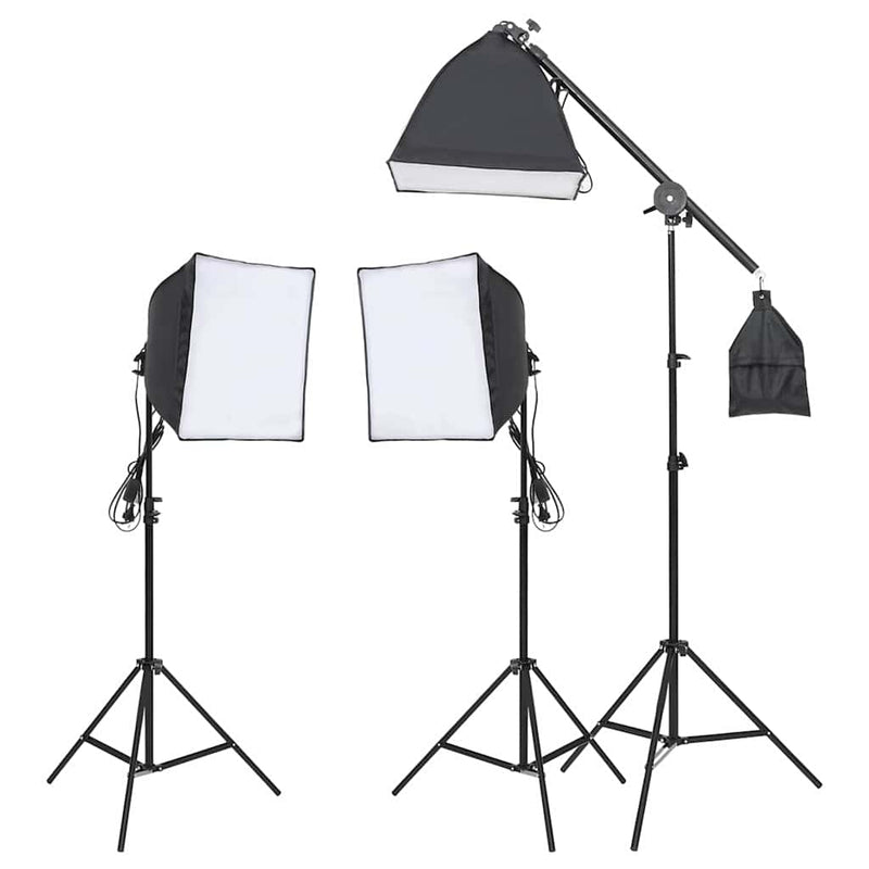 Afbeelding laden in galerijviewer, Vidaxl fotostudioset met verlichtingsset, achtergrond en reflector
