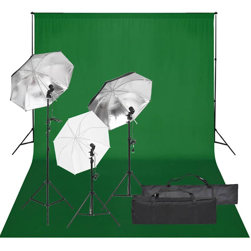 Load image into Gallery viewer, Vidaxl fotostudioset met verlichtingsset en achtergrond
