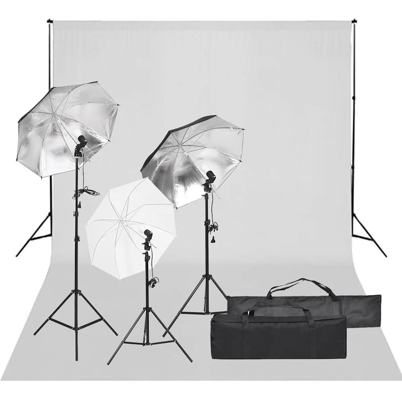 Load image into Gallery viewer, Vidaxl fotostudioset met verlichtingsset en achtergrond
