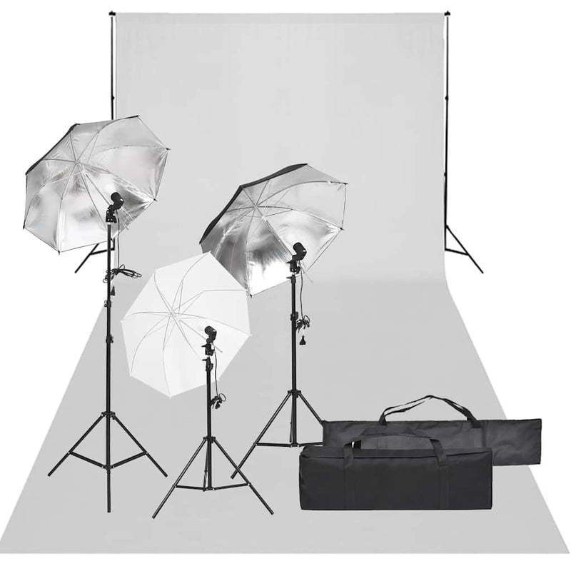 Load image into Gallery viewer, Vidaxl fotostudioset met verlichtingsset en achtergrond
