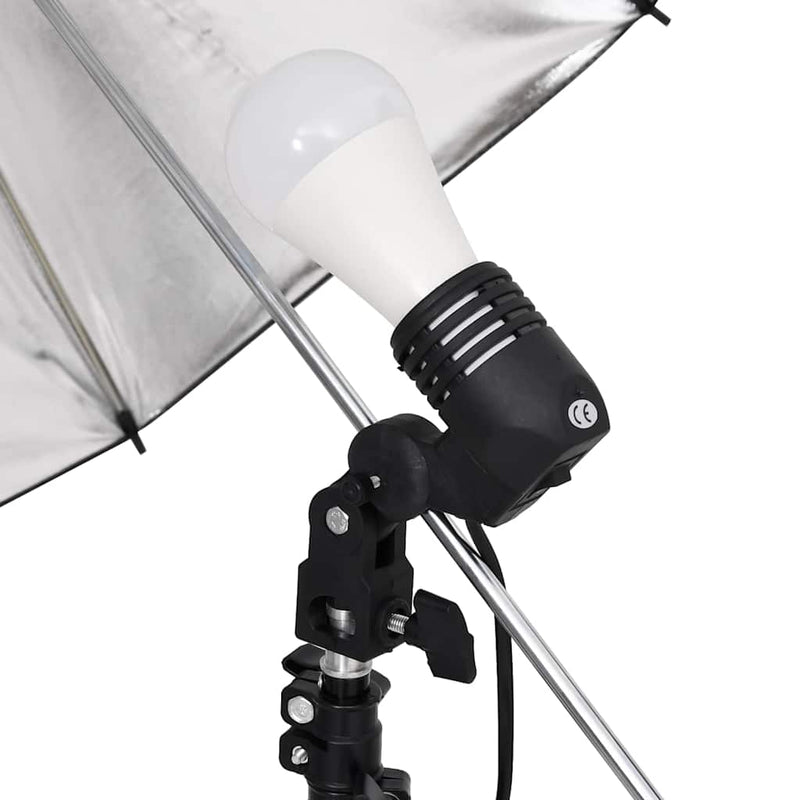 Chargez l'image dans la visionneuse de la galerie, Vidaxl fotostudioset met verlichtingsset, achtergrond en reflector
