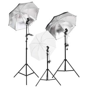 Vidaxl fotostudioset met verlichtingsset, achtergrond en reflector