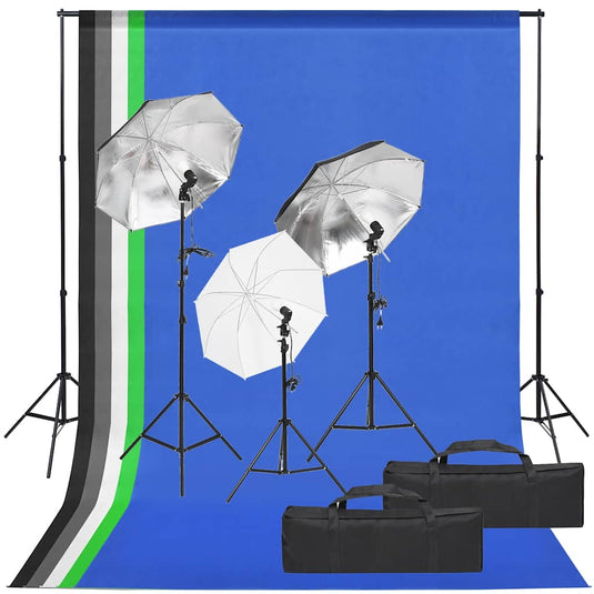 Vidaxl fotostudioset met verlichtingsset en achtergrond
