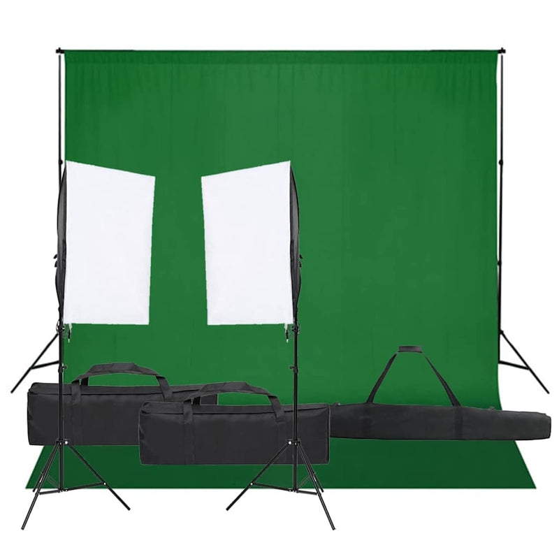 Load image into Gallery viewer, Vidaxl fotostudioset met verlichtingsset en achtergrond
