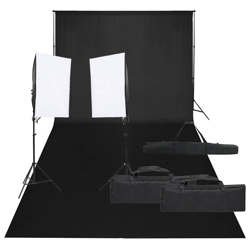 Load image into Gallery viewer, Vidaxl fotostudioset met verlichtingsset en achtergrond
