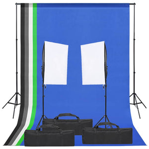 Vidaxl fotostudioset met verlichtingsset en achtergrond
