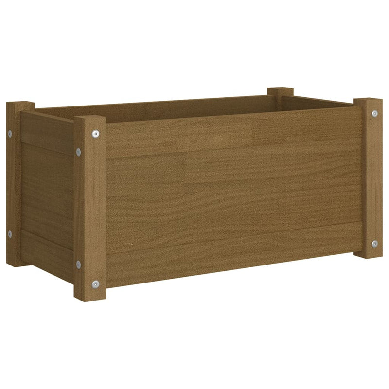 Load image into Gallery viewer, VidaXL Plantenbak 60x31x31 cm massief grenenhout honingbruin
