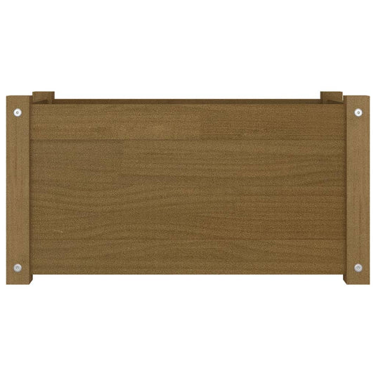 VidaXL Plantenbak 60x31x31 cm massief grenenhout honingbruin