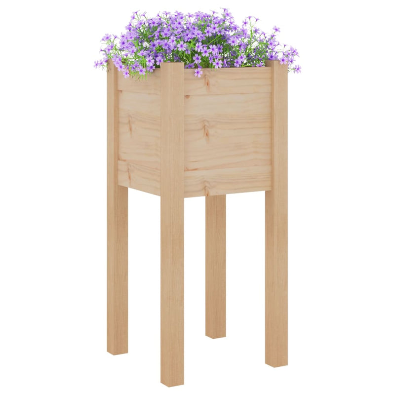Load image into Gallery viewer, Vidaxl plantenbak 31x31x70 cm massief grenenhout
