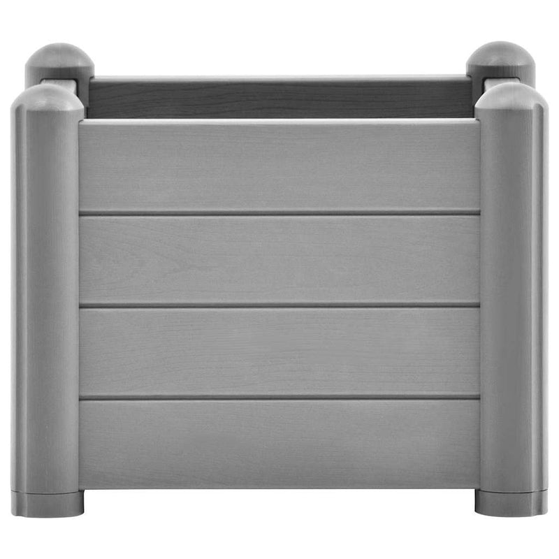 Load image into Gallery viewer, Vidaxl plantenbak verhoogd 43x43x35 cm pp steengrijs
