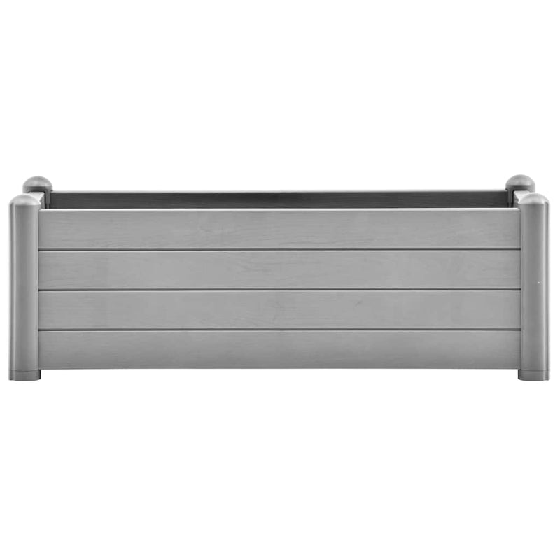Load image into Gallery viewer, Vidaxl plantenbak verhoogd 100x43x35 cm pp steengrijs
