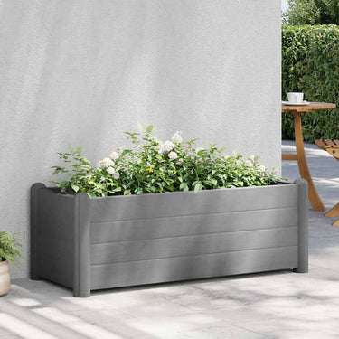 Vidaxl plantenbak verhoogd 100x43x35 cm pp steengrijs