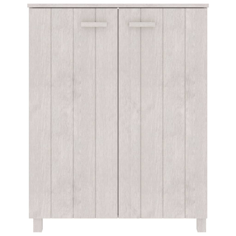 Load image into Gallery viewer, Vidaxl schoenenkast hamar 85x40x108 cm massief grenenhout wit
