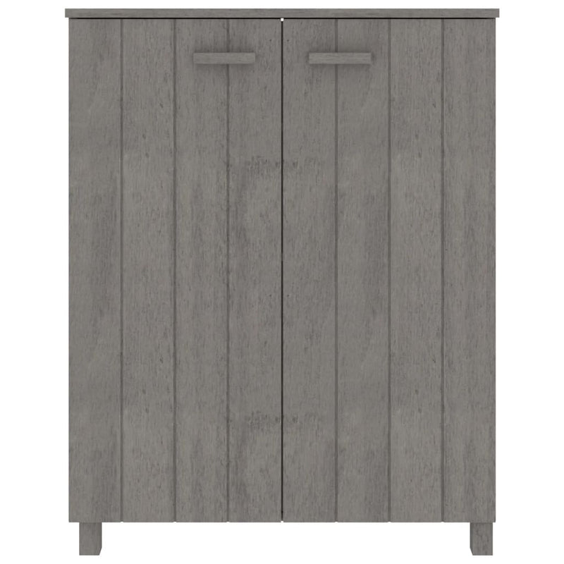 Load image into Gallery viewer, Vidaxl schoenenkast hamar 85x40x108 cm massief grenenhout lichtgrijs
