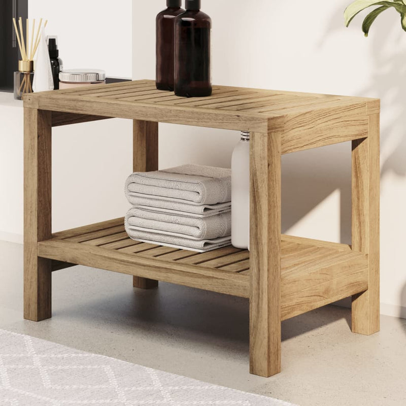 Load image into Gallery viewer, Vidaxl badkamertafel 60x30x45 cm massief teakhout
