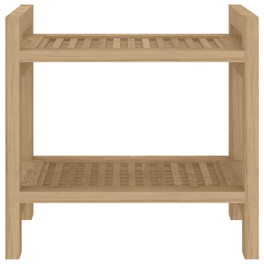 Vidaxl badkamertafel 45x30x45 cm massief teakhout