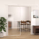Vidaxl schuifdeur 90x205 cm mat esg-glas en aluminium wit