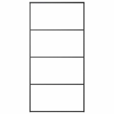 Vidaxl schuifdeur 102,5x205 cm mat esg-glas en aluminium zwart