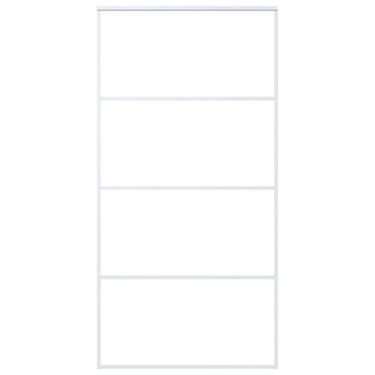 Vidaxl schuifdeur 102,5x205 cm esg-glas en aluminium wit