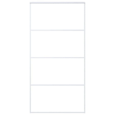 Vidaxl schuifdeur 102,5x205 cm mat esg-glas en aluminium wit