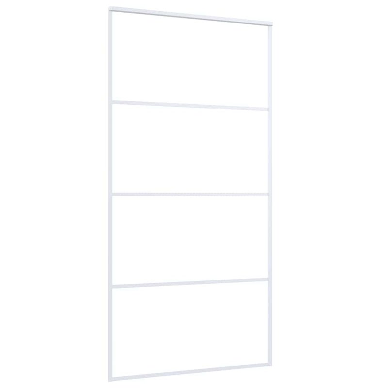 Load image into Gallery viewer, Vidaxl schuifdeur 102,5x205 cm mat esg-glas en aluminium wit
