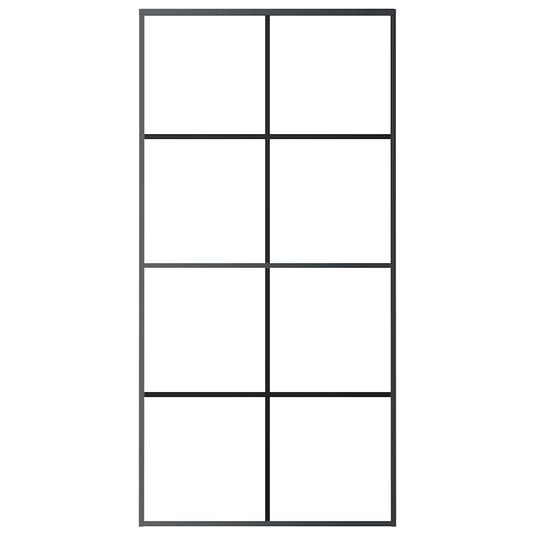 Vidaxl schuifdeur 102,5x205 cm esg-glas en aluminium zwart