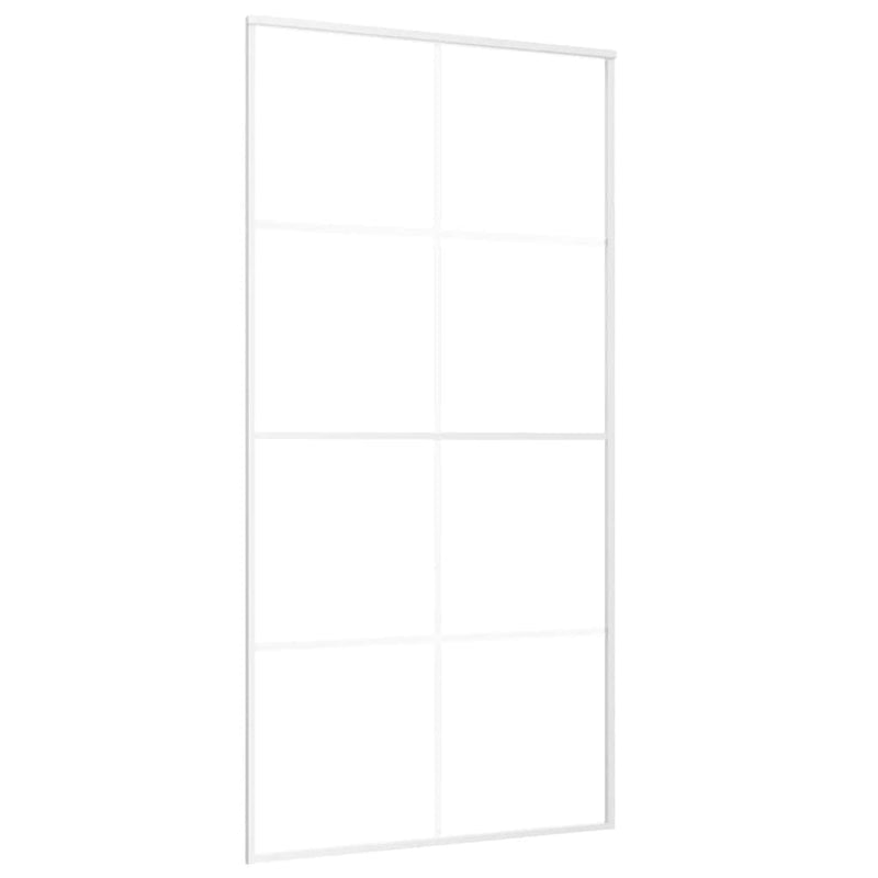 Load image into Gallery viewer, Vidaxl schuifdeur 102,5x205 cm esg-glas en aluminium wit
