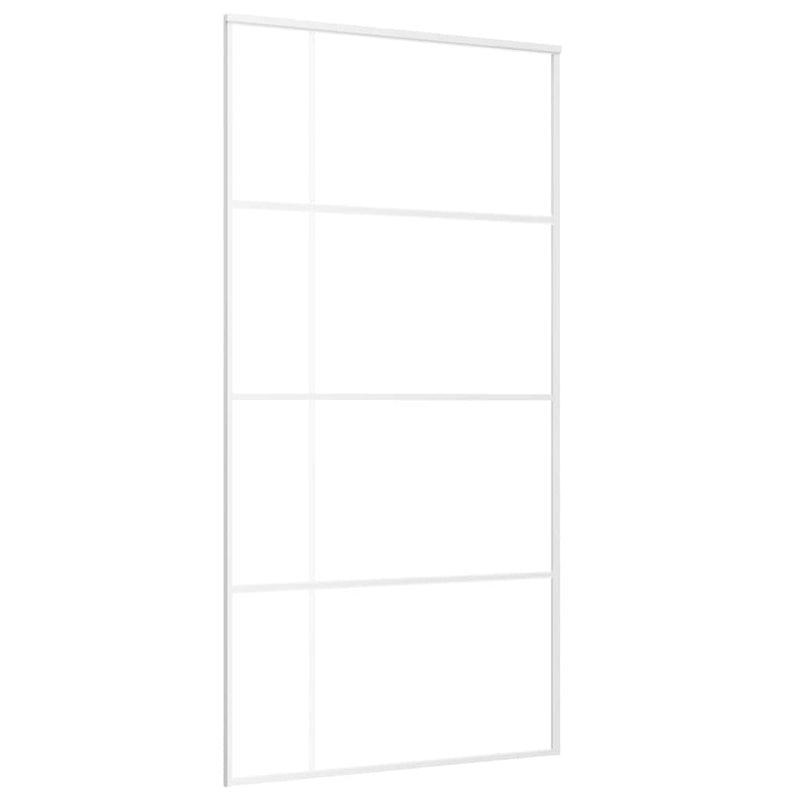 Load image into Gallery viewer, Vidaxl schuifdeur 102,5x205 cm esg-glas en aluminium wit
