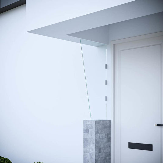 Vidaxl zijpaneel voor deurluifel 50x100 cm gehard glas transparant