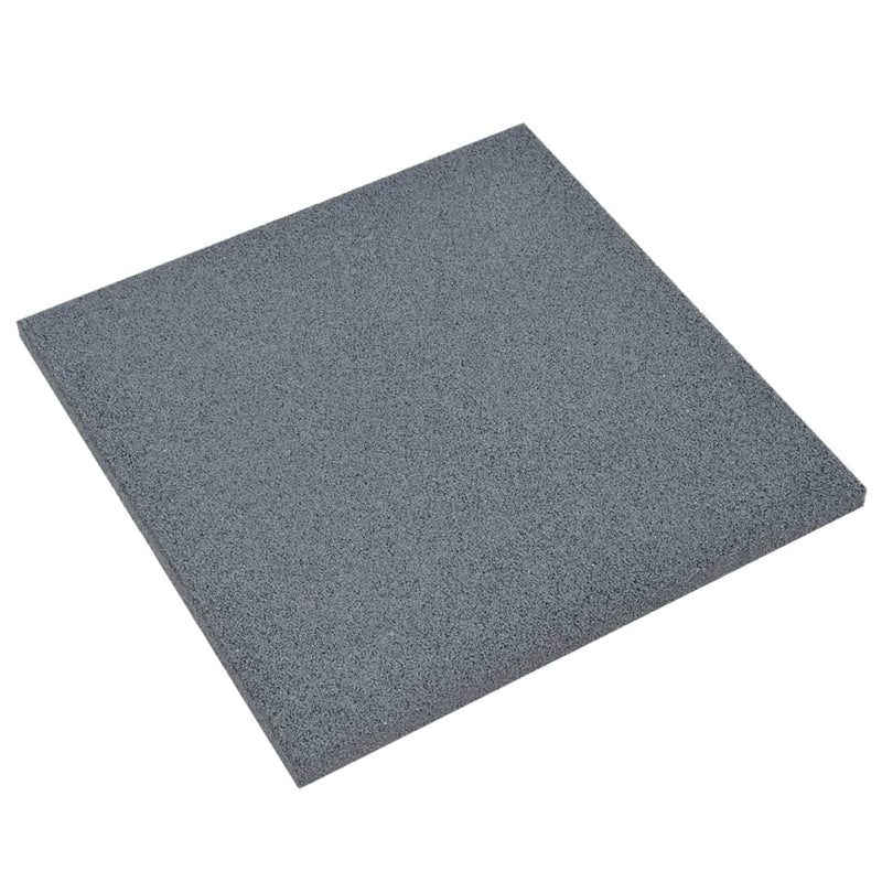 Load image into Gallery viewer, VidaXL Valtegels 12 st 50x50x3 cm rubber grijs
