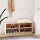 Vidaxl schoenenkast 110x34x45 cm massief grenenhout