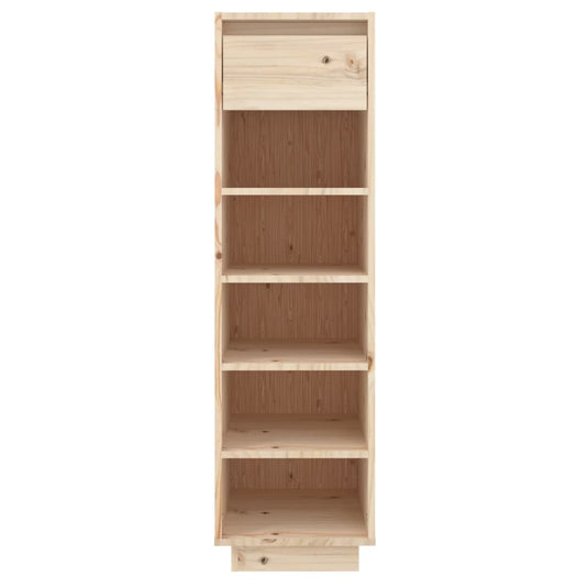 Vidaxl schoenenkast 30x34x105 cm massief grenenhout