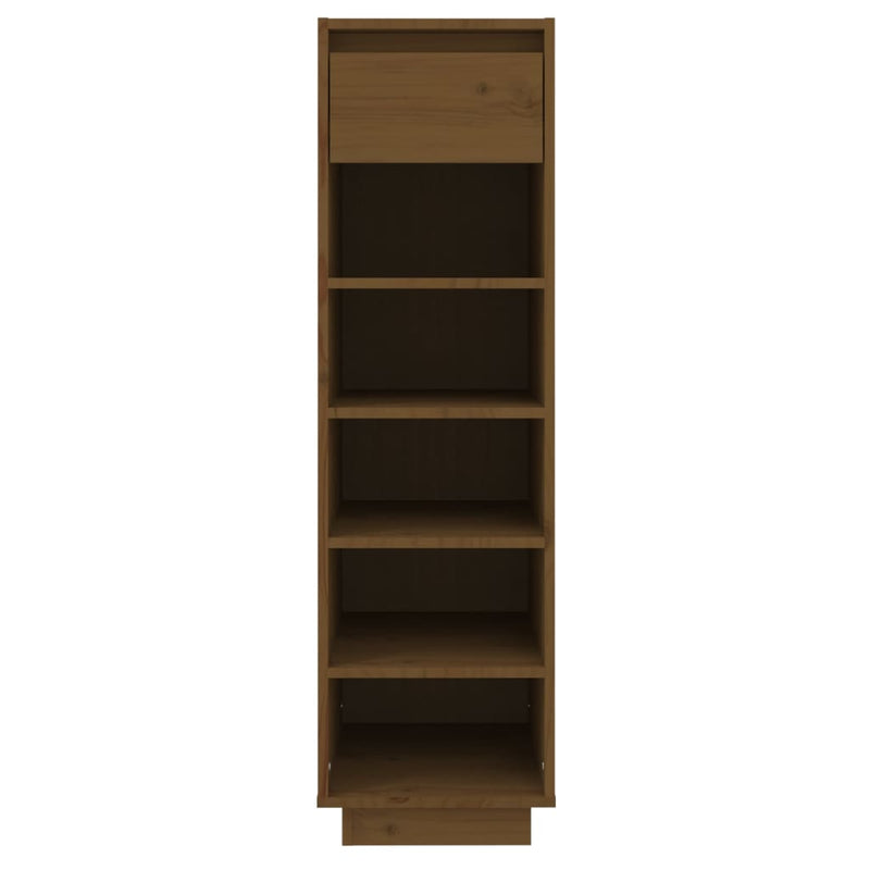 Load image into Gallery viewer, Vidaxl schoenenkast 30x34x105 cm massief grenenhout honingbruin
