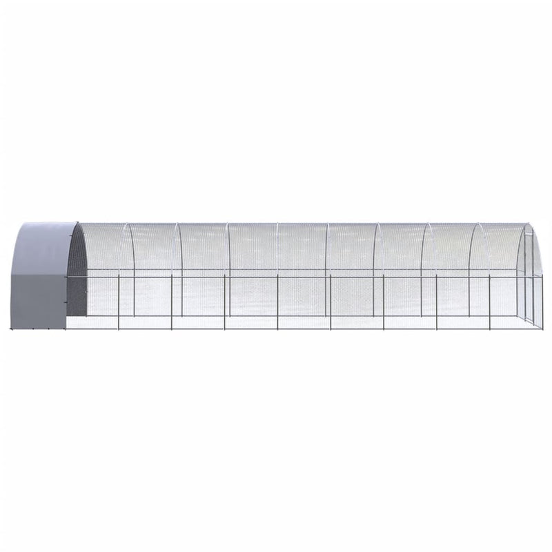 Afbeelding laden in galerijviewer, VidaXL Kippenren 3x10x2 m gegalvaniseerd staal
