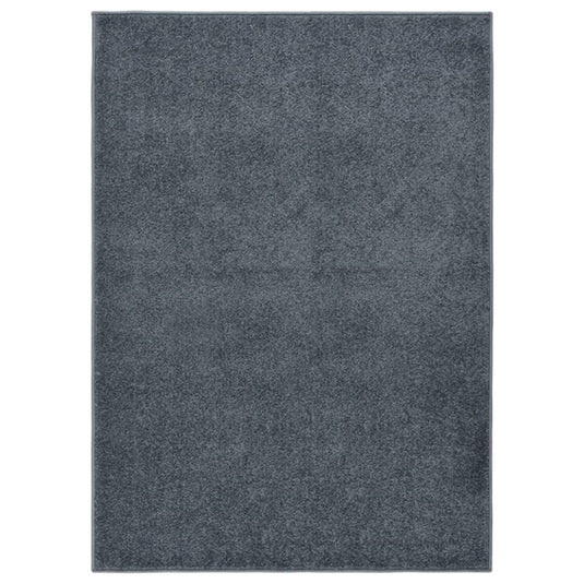 Vidaxl vloerkleed kortpolig 120x170 cm antracietkleurig