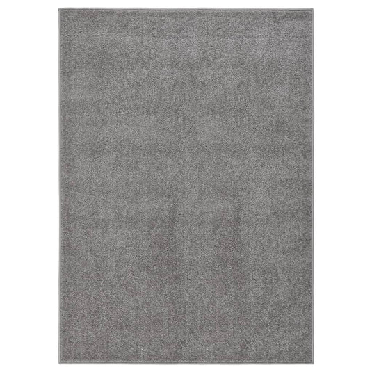 Vidaxl vloerkleed kortpolig 140x200 cm grijs