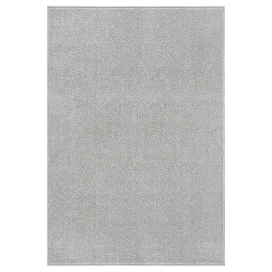 Vidaxl vloerkleed kortpolig 160x230 cm lichtgrijs