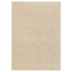 VidaXL Vloerkleed kortpolig 140x200 cm beige