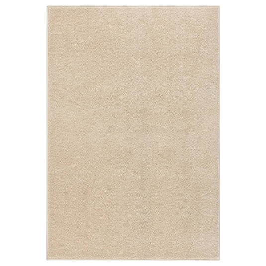 Vidaxl vloerkleed kortpolig 160x230 cm beige