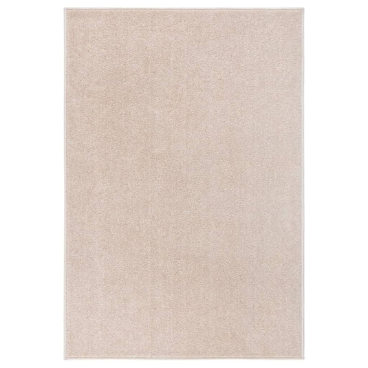VidaXL Vloerkleed kortpolig 200x290 cm donkerbeige