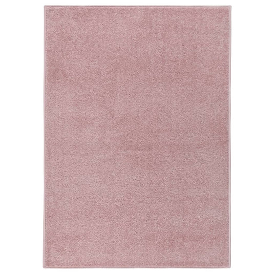 VidaXL Vloerkleed kortpolig 140x200 cm roze