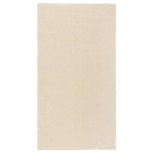 VidaXL Vloerkleed kortpolig 80x150 cm crèmekleurig