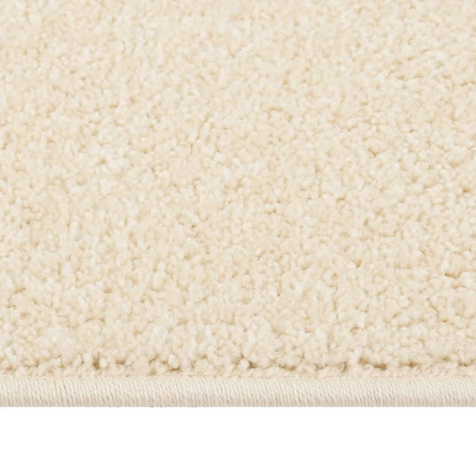 VidaXL Vloerkleed kortpolig 80x150 cm crèmekleurig