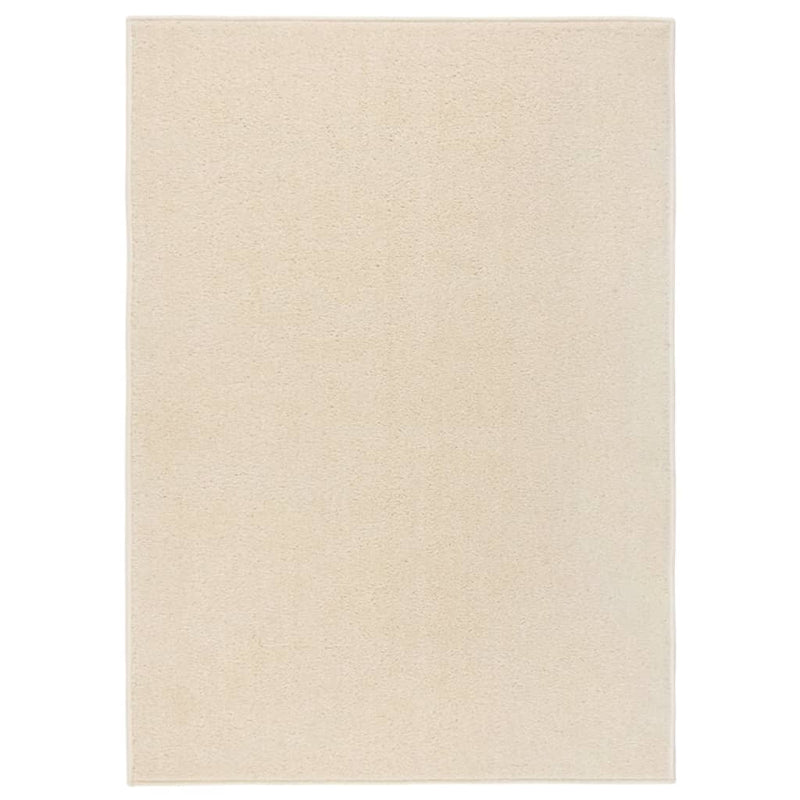 Load image into Gallery viewer, VidaXL Vloerkleed kortpolig 120x170 cm crèmekleurig
