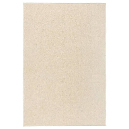 Vidaxl vloerkleed kortpolig 160x230 cm crèmekleurig