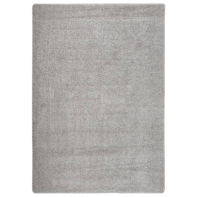 Load image into Gallery viewer, Vidaxl vloerkleed shaggy anti-slip 160x230 cm lichtgrijs

